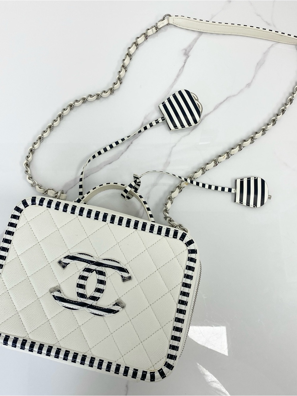 Chanel Filigree Vanity Case